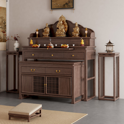 实木供桌香案家用套柜中式神台