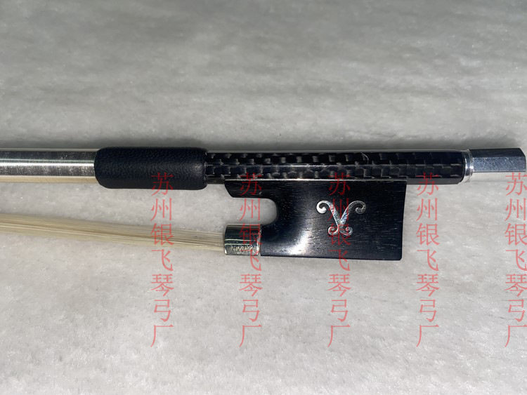 包邮格纹蒙古白马尾花格子小提琴弓乌木山羊尾库碳纤维儿童演奏