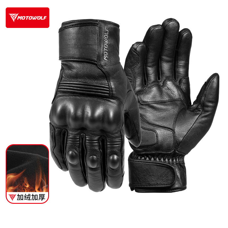 秋冬季防水复古保暖加厚机车