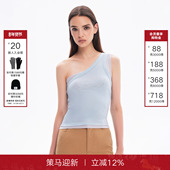 Back单肩吊带背心女2025夏季 新款 百搭时尚 Called 辣妹修身 上衣