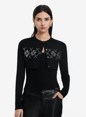 【Archive系列】Called Back针织开衫女2025冬季新款长袖显瘦上衣