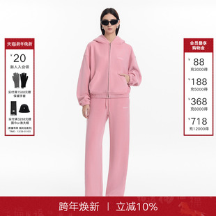 李一桐同款 新款 Called 女2025冬季 卫衣卫裤 Back运动休闲套装