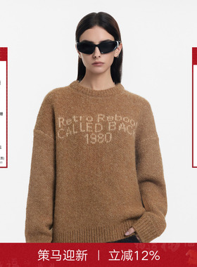 【Current 系列】Called Back字母毛衣女2025冬季新款气质针织衫