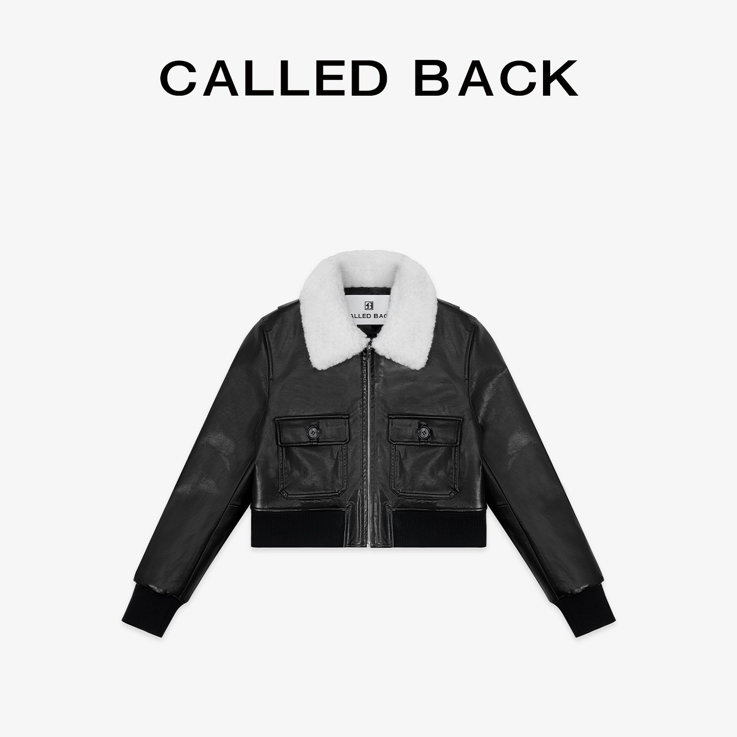 CalledBack毛领皮衣女夹克外套