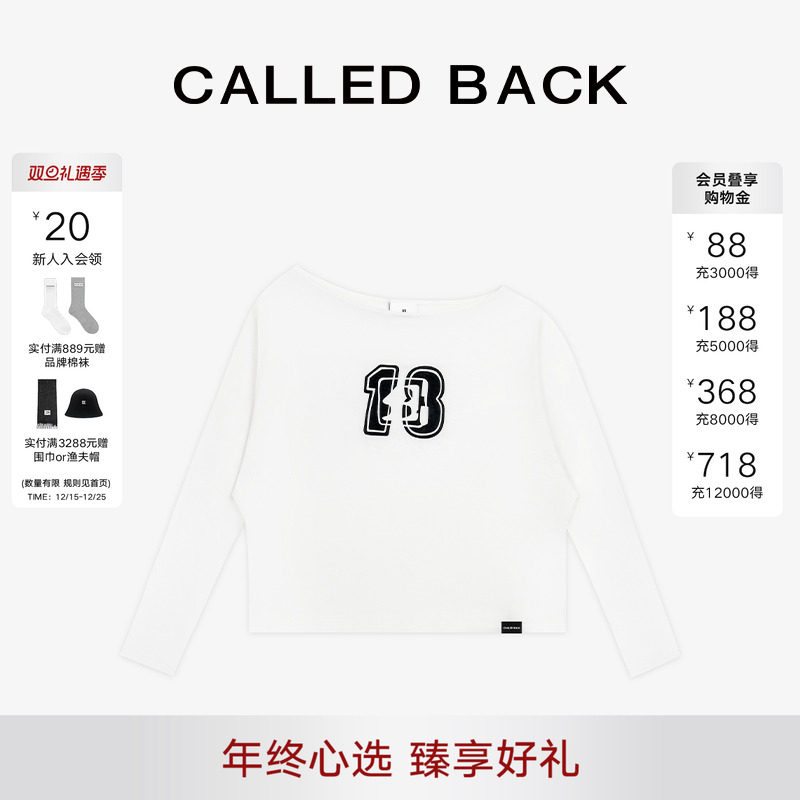CALLEDBACK斜肩LOGOT恤
