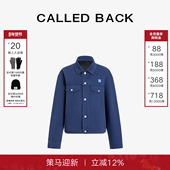 CALLED 牛仔夹克外套女 双口袋金属纽扣翻领短款 BACK2025秋季 新款
