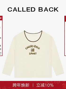 【鞠婧祎同款】CalledBack圆领长袖卫衣女秋季宽松休闲内搭打底衫