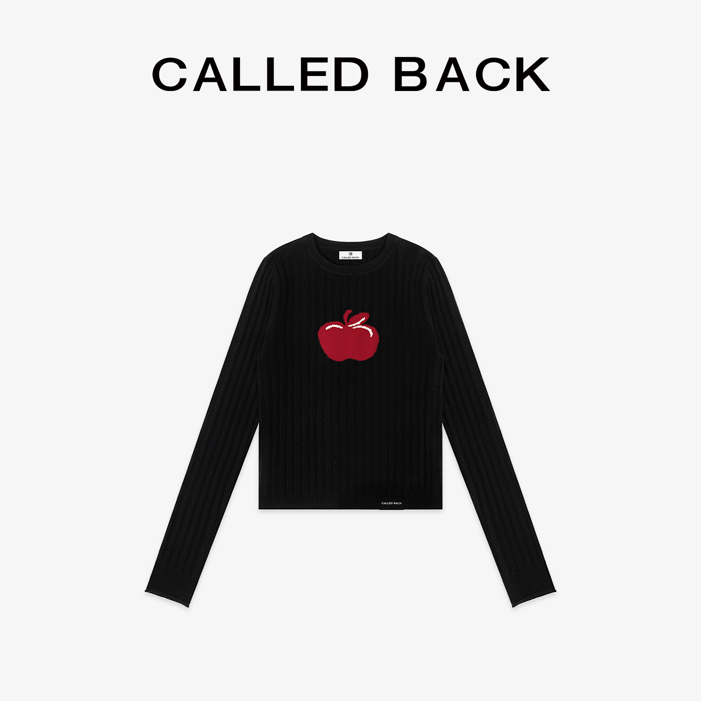 CalledBack长袖针织衫显瘦上衣