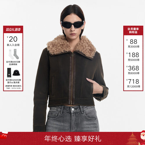 CalledBack短款外套女夹克上衣