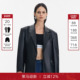 汪苏泷同款 Called Back黑色皮衣女2025秋季 新款 休闲宽松外套