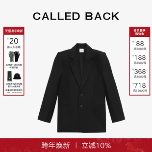 新款 外套女2025秋季 廓形两粒扣高级感百搭西服 BACK西装 CALLED