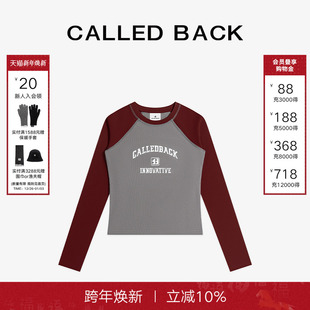 时尚 Called 新款 圆领卫衣2025秋季 百搭休闲运动撞色上衣 Back长袖