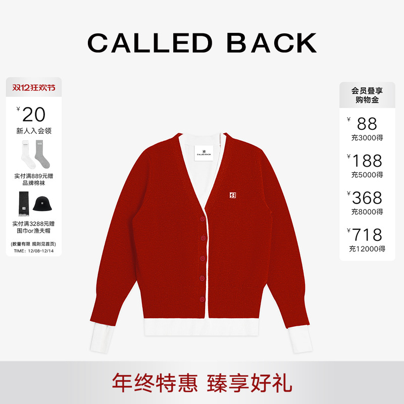 CALLEDBACK明星同款针织开衫