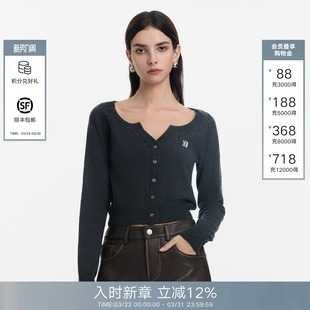 学院休闲百搭显瘦外套上衣 女2026春夏新款 Called Back针织衫