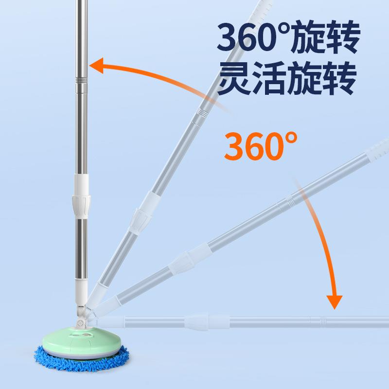 无线电动洗车拖把车家两用擦玻璃神器自动旋转不伤车漆长杆洗车刷
