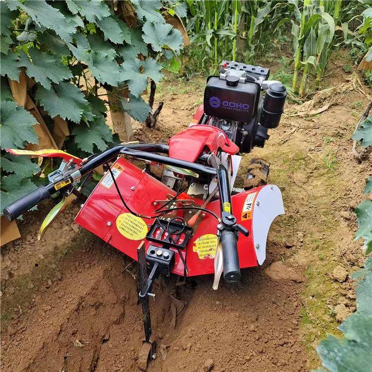 两驱四驱小型微耕机农用深翻犁地机开沟机手扶式旋耕机除草耕地机