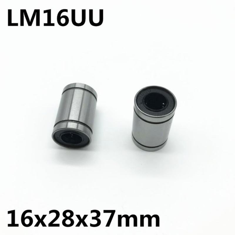 10pcs LM16UU ball bearing inner diameter 16x28x37mm guide li