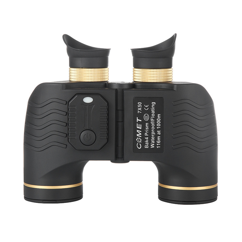 科美特望远镜测距罗盘夜视双筒全金属7x50高清高倍充氮防水望眼镜