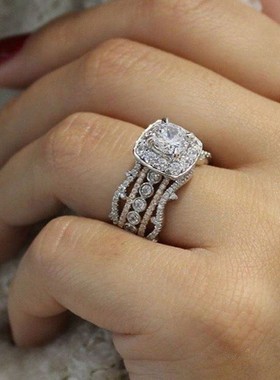 好货Gold color Diamond Ring Jewelry for Women Rings Accessor