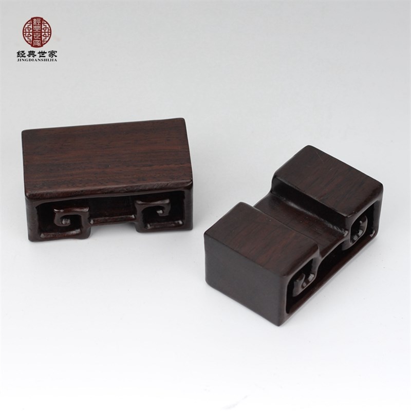 红木工艺品摆件底座 实木质奇石木座 印章玉石佛像木托小书卷