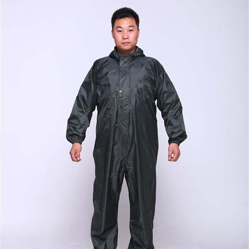 l连身雨衣 人水男女全身防防尘防护工作服雨防雨服喷漆成打磨男衣