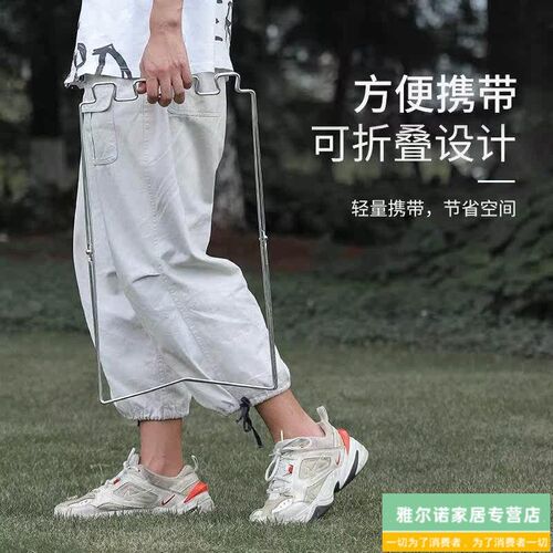 速发户外折叠垃圾架折叠收纳层架家用厨房金属垃圾桶垃圾袋支架支