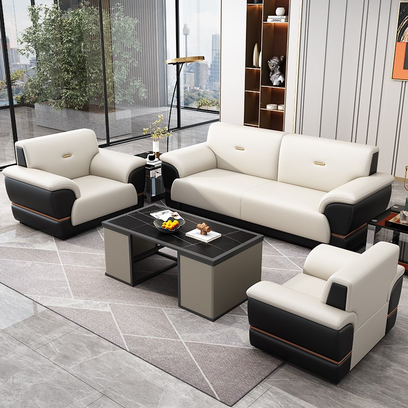 速发办公沙发商务简待沙发三人位接约室茶客会几组合办公室用