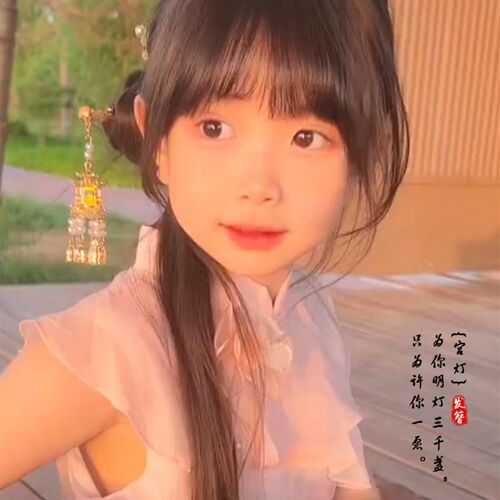 现货速发会发光的灯笼发簪童流苏宫灯凉亭汉服簪子步摇发钗子中秋