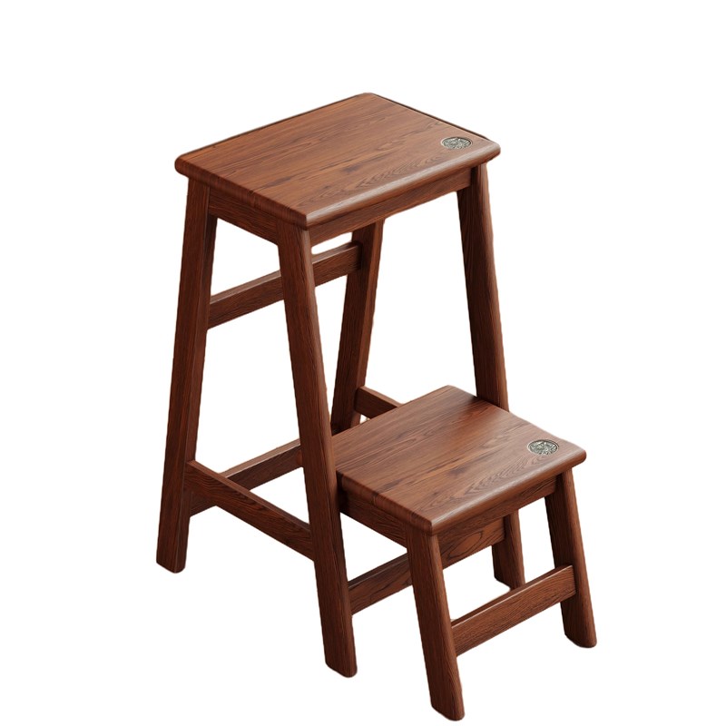 实木梯凳家用可折叠多功能两用楼梯凳子加厚人字步梯登高梯步梯凳