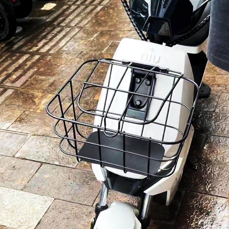黑牛电动车车篮F100/F0/C0/B0前置车筐车头置物框安全帽雨衣收纳