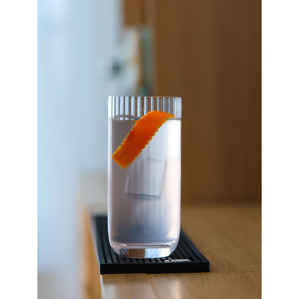 INF03 CRISON条纹酒杯水晶玻璃果汁杯日式长饮鸡尾酒杯柯林海波杯