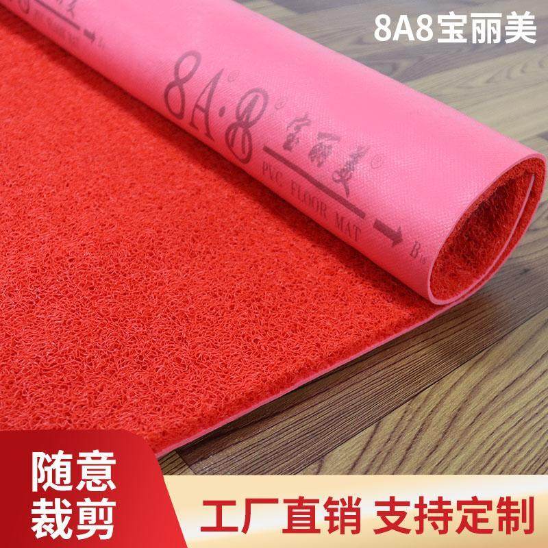 宝丽美8A8塑料pvc喷丝地垫加厚电梯进门垫酒店迎宾防滑耐磨可剪裁