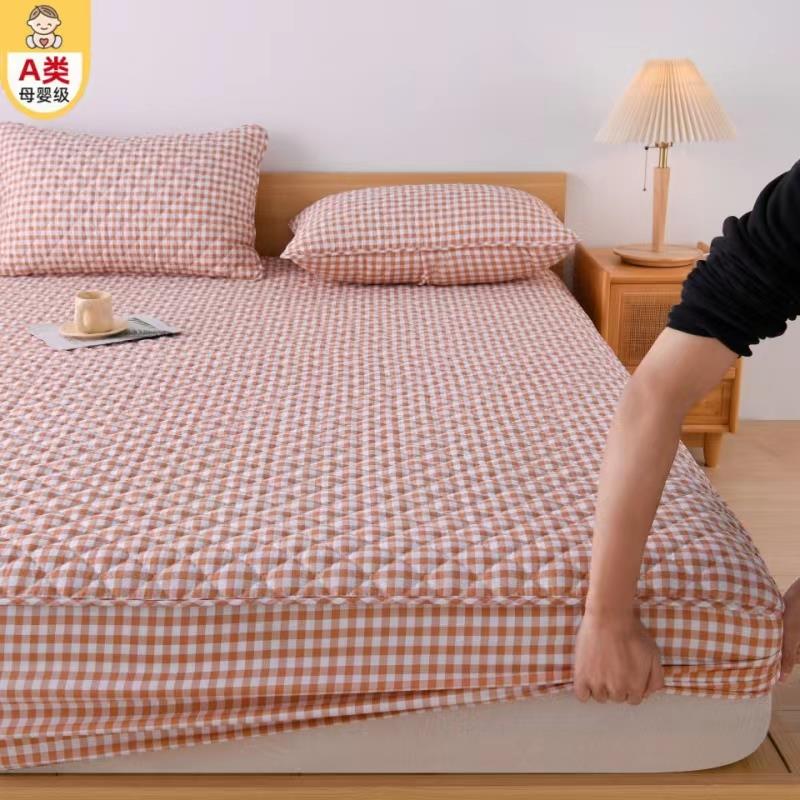 2025新款夹棉加厚床笠单件防滑席梦思床垫保护罩防尘床罩床单套