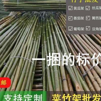 新款竹竿菜园搭架蔬菜葡萄爬藤架豆角番茄黄瓜架竹杆菜架小竹子细