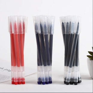 22支装巨能写针管头中性笔0.5mm学生考试笔办公用品签字笔碳素笔