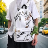 书包男中学生ins潮酷日系时尚 高中学生双肩包男潮流背包男士 休闲