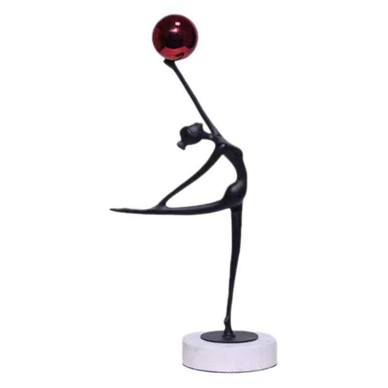 欧式轻奢抽象跳舞女孩人物艺术雕塑摆件客厅玄关样板房家居装饰品