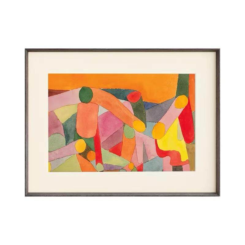 保罗克利作品抽象装饰画卧室餐厅挂画壁画样品房墙画大气酒店挂画