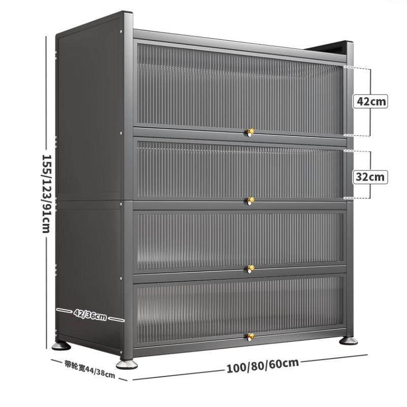 厨房置物架落地多功能储物柜家用碗柜餐边多层收纳柜子橱柜