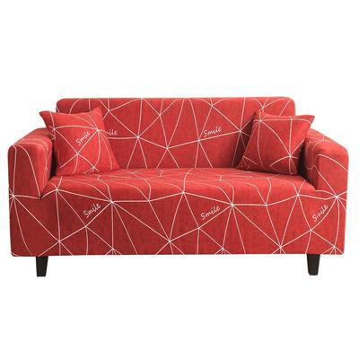 外贸英文版sofacover美式印花沙发套全包弹力沙发罩全包型