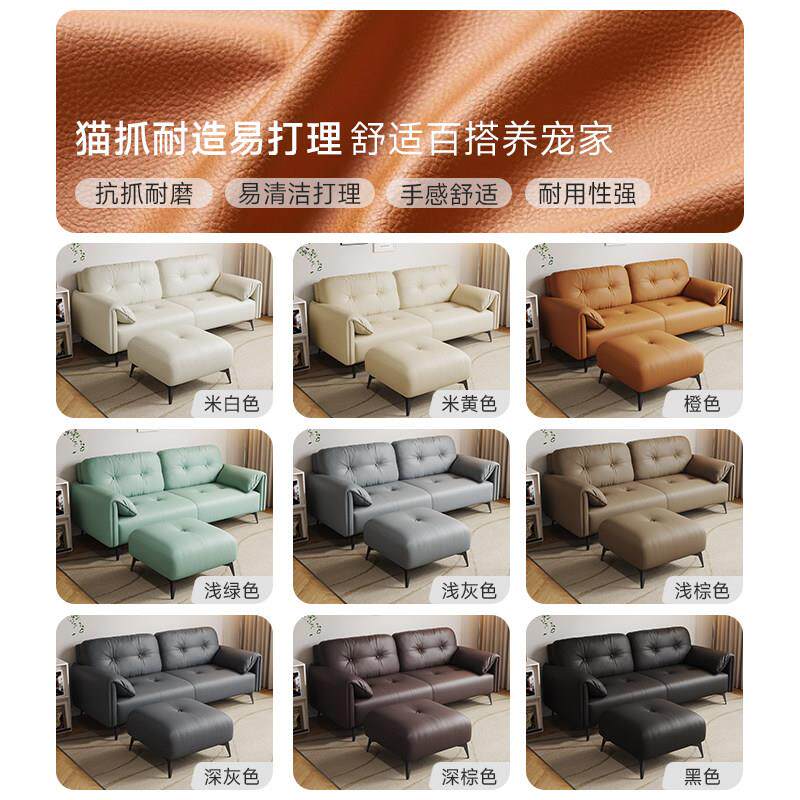 小户型客厅服装店双人现简约沙发床两用民宿出租房酒店公沙发