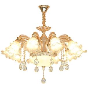 欧式 客厅卧室吊灯现代简约大气温馨浪漫创意房间灯餐厅水晶灯具