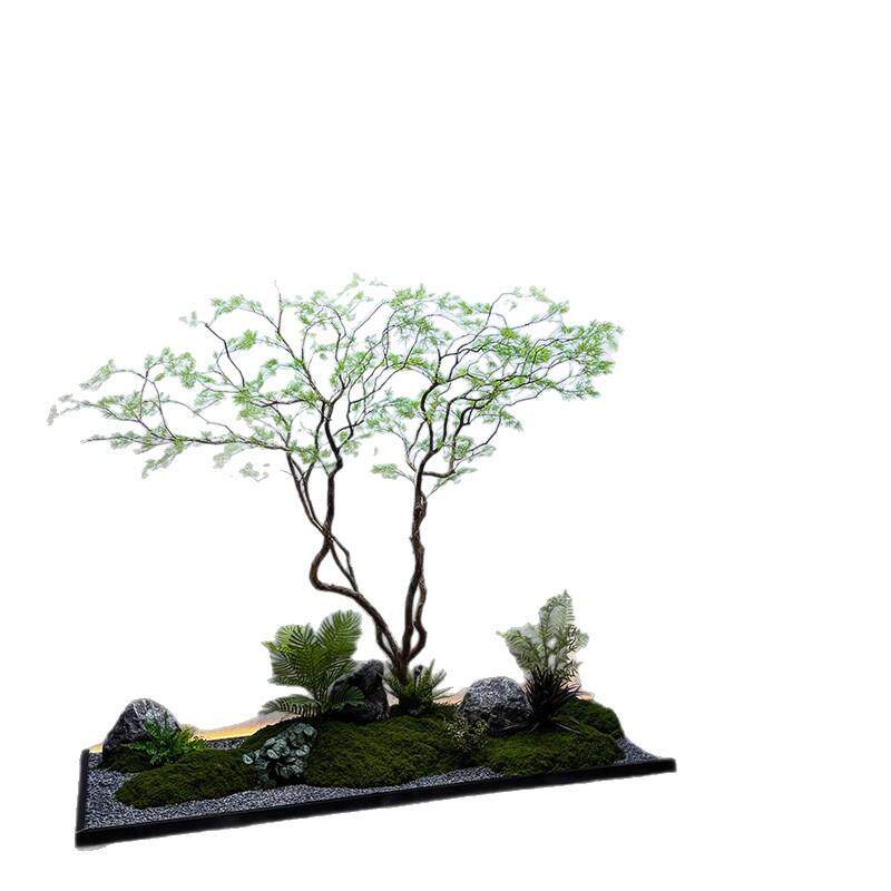 羽毛枫叶树仿真绿植高端马醉木室内假树商场橱窗大型仿生植物景观