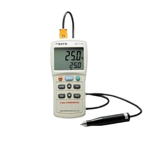 日本8014-03大型LCD数字温度计单通道型SK-1110高精度