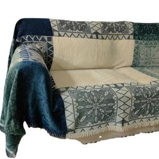 现货北欧民族风全盖雪尼尔毯子沙发巾沙发布盖毯沙发套罩布