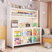 家用喂养台宝宝奶粉辅食收纳柜钢制婴儿用品置物架大容量储物柜子