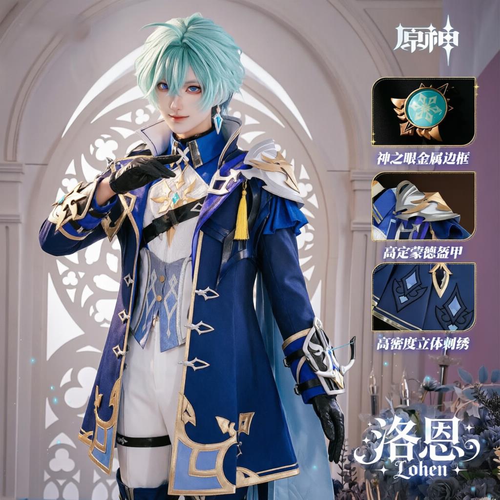 游戏原神cos服洛恩cosplay二次元游戏角色同款演出服装全套图片