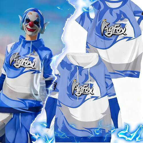 和平精英游戏agfox战队服卫衣短袖T恤外套青少年cos美国人衣服TT