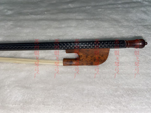 花纹花格子碳纤维巴洛克白马尾小提琴弓蛇木尾库