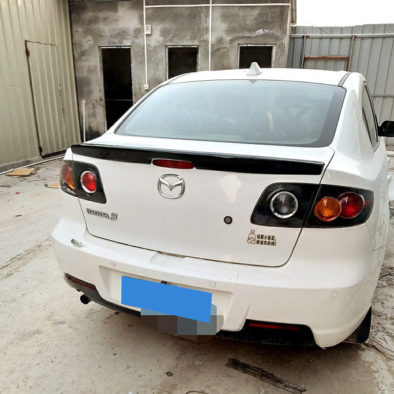 适用于2006-2013款马自达3尾翼经典马3三厢专用免打孔烤漆压尾翼